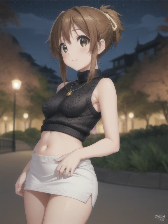 1girl, beautiful NobaraJK, bra, skirt, smile, navel, fancy bra with special pattern, nail_polish, stomach, black_skirt, midriff, pleated_skirt, volumetric lighting, best quality, masterpiece, intricate details, tonemapping, sharp focus, hyper detailed, trending on Artstation, long fancy fluffy hair, big 