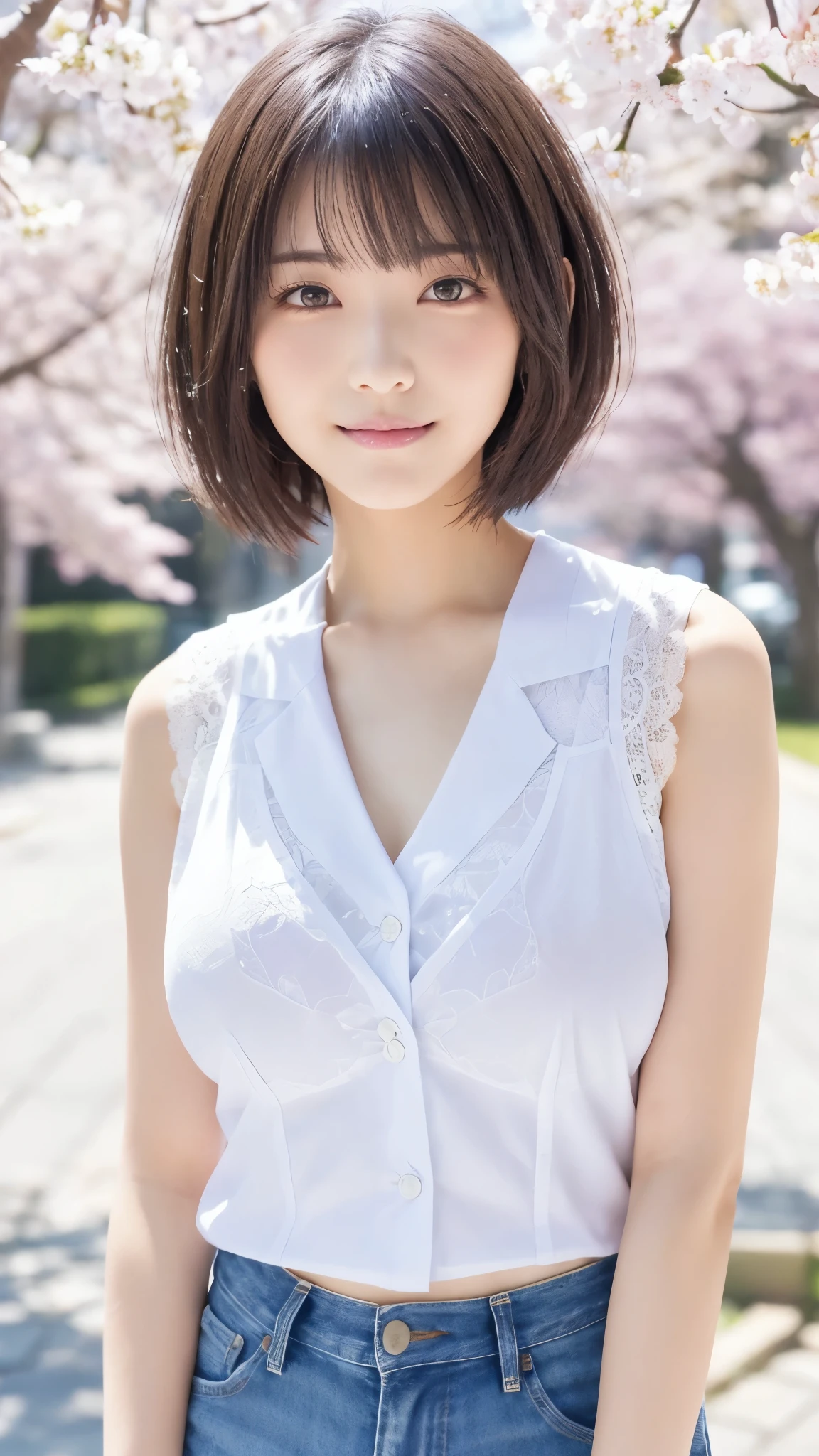 High resolution、High resolution、in 8K、Real Live Action、RAWphotographgraphy、Highest quality、masterpiece、Tabletop、erotic、office lady、Short Hair、White skin、Panty Focus、Pink lace panties、absurdes、Big Breasts、,(Cold look<Squint your eyes,Glare,strong,Light anger)、masterpiece,Highest quality、超High resolution,RAWphotograph,only,one person, one personで,Dark look、very nice、Japanese women,Are standing,（Realistic：1.37）、Photon Mapping,,Realistic、、Radio City、Physics-based only dulling、Written boundary depth、Blurred Background、photograph,We、body,Beautiful legs, Long legs, , (Navy Pleated Skirt), ,See-through clothing, thigh、Sparkling eyes、Glossy Lips、Too bright natural light、Bright Sun、Too bright sunlight