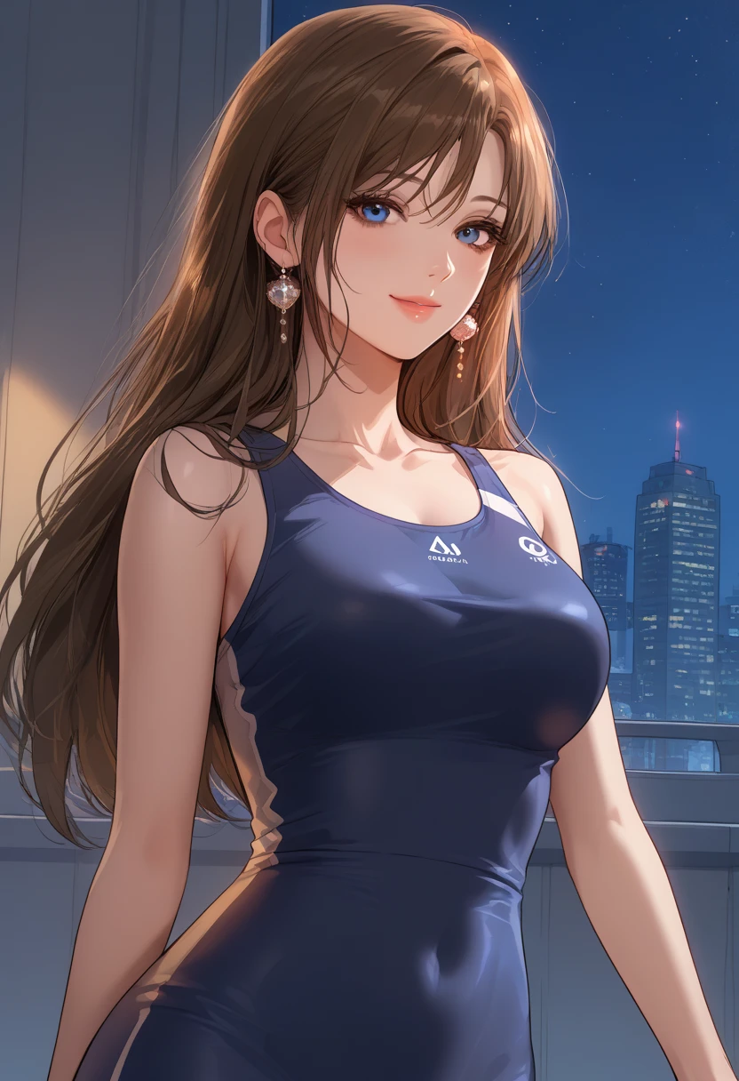 best quality, masterpiece, ultra high resolution, Detailed background, realism, illustration, single, 1 girl, street, muscle, Volumetric lighting, depth of field, Fitness coach