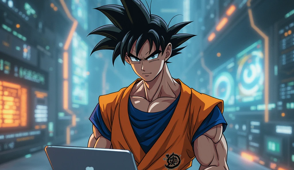 Goku stylish programmer - SeaArt AI