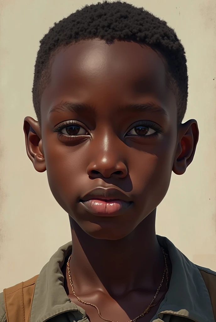 African boy in slum.thin figure,Emaciated figure,A little bit of abdominal muscle contouring,skin glow, nude, penis, ballany people,African tribes,beach background,people coming and going,Soaked all over,sweating