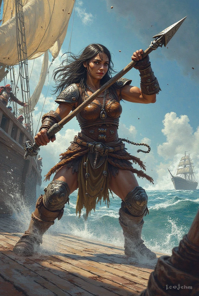 (best quality,4k,8k,highres,masterpiece:1.2),ultra-detailed, female orc wielding an ax, BULKY, smiling and laughing while in battle, under bite, Orc Diffusion, HDR, 8k, absurdres, cinestill 800, sharp focus, add_detail:2, (solo, woman)