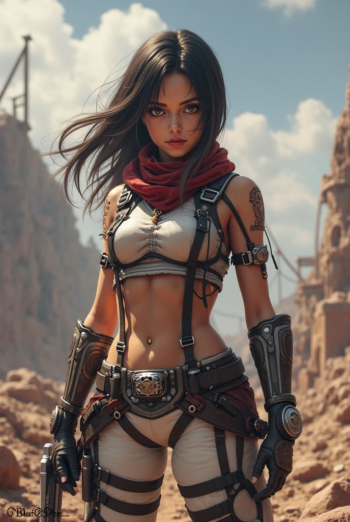 (((mulher))), (((melhor qualidade))), (((obra prima))), (((adulto))), (((1girl))), ((( de costas ))), ((( corte de cabelo bob ))), Uma gladiadora cyberpunk mulher de 25 anos com corpo perfeito, ((( Back view ))), ((( butt ))), shoulder pads with metal spines, Gladiadores do Brooklyn, (( corte de cabelo bob )), tiny leather panties, camiseta de time de rugby rasgada, quase nua no estilo selvagem urbano de Simon Bisley para a capa da revista Heavy Metal, Cabelo loiro curto, Minimum clothing, Metal protection on the left arm with intricate graphics, Dark red with white stars and white and navy blue checkerboard pattern, armadura, cheio de pontas e rebites, (((do joelho pra cima))), cabelos loiro branco curto, no fundo uma parede pintada por Shepard Fairey com um design intrincado