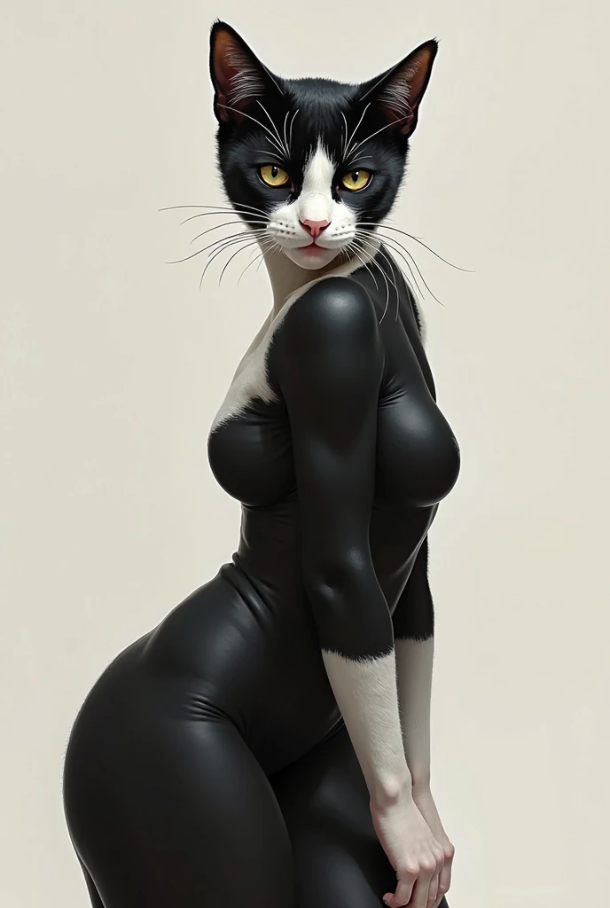 American Shorthair·Modern Simple Phantom Underwear:The underwear design is simple yet powerful,The highly elastic black fabric resembles the vigorous figure of an American shorthair cat.,Showing the beauty of health and vitality。Lingerie is neatly cut,Smooth lines,Perfectly fits the body curve,Highlights the wearer's confidence and。
Black Silk:光面或微磨砂的Black Silk,High-end and modern texture。High degree of fit,As natural and comfortable as a second skin。In high definition,Black Silk的光泽度与质感得到了极致展现,Adds a touch of fashion and elegance to the overall look。
Wallpaper feeling and real feeling:The overall picture presents a modern and simple style,The color contrast is sharp and not lost。The confidence of the American Shorthair cat and the modernity of the underwear are perfectly combined in the picture,It gives people a strong visual impact and sense of reality。