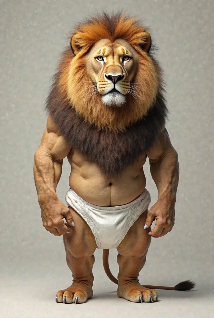 by chunie by catsudon by retros, male,ridiculuous,((mature,mature male)),((Bearded)),((Mustache)), felid, solo, ((Lion,tail)),(white hair), facial hair, facing viewer, ((Highly detailed face)), (((Grandpa Figure))), ((smilling)), red and orange abstract background, ((Naked)),((flaccid penis)), smile, ((((wise)))),((DILF)),