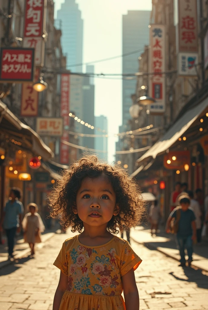n (Best quality), (masterpiece), , nsfw, perfect face, full body, short, city background, cchild