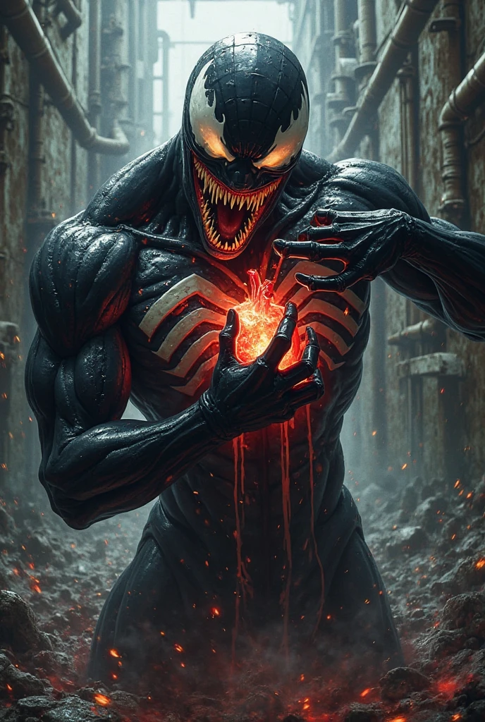 Ultra realistic (scary old Venom zombie:1.2) full portrait, in fire, burning, misty dark forest, (smoke, smoky background:1.2), (dust particles:1.2), professional photography, light rays, insane detail, extreme detail, high poly, hdr, ambient occlusion, art-full.
dark intense forest background, dark theme, dynamic lighting, (soft shadows), (sharp focus), (photo realistic), extreme details, uhd, 8k