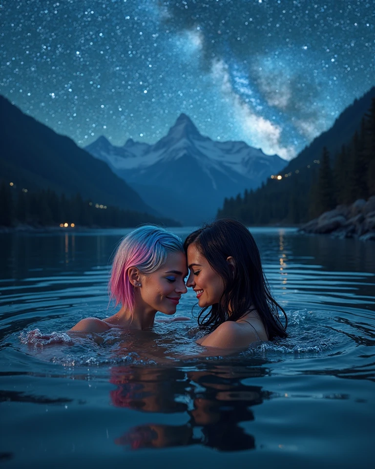 Imagine a spiritual representation where two women aged 18 and 25, lesbians, mais um garoto de 18 anos, Virgem, genitais gigantes, yellow fluid dripping from Orgasm just seeing the two women making love in front of one of them&#39;pai, the two are united, ((NO, max seios grandes)), ((buceta enorme)), vagina muito grande, aparelho genital muito grande, ((protruding clitoris, grande, visible for 35mm lens, emite um feixe de luz neon azul claro, e fluidos amarelos do fluxo do orgasmo)),
seios grandes, pelos pubianos, pernas abertas, look sexy, sorriso convidativo, immersed in a spiritual existence with luminous tones predominant in red and blue. Esta cena linda e emocionante deve ser visualmente deslumbrante, with stunning detail in 8k resolution. In the immensity of a starry night sky, com planetas, comets and an entire galaxy, visualizar realidades superiores e conceitos elevados, that transcends mathematics, filosofia, Arte e beleza. This acrylic painting, Capturado com uma lente de 35mm, It must be a cinematic masterpiece in 8k quality, inspirado no estilo marcante de Greg Rutkowski,