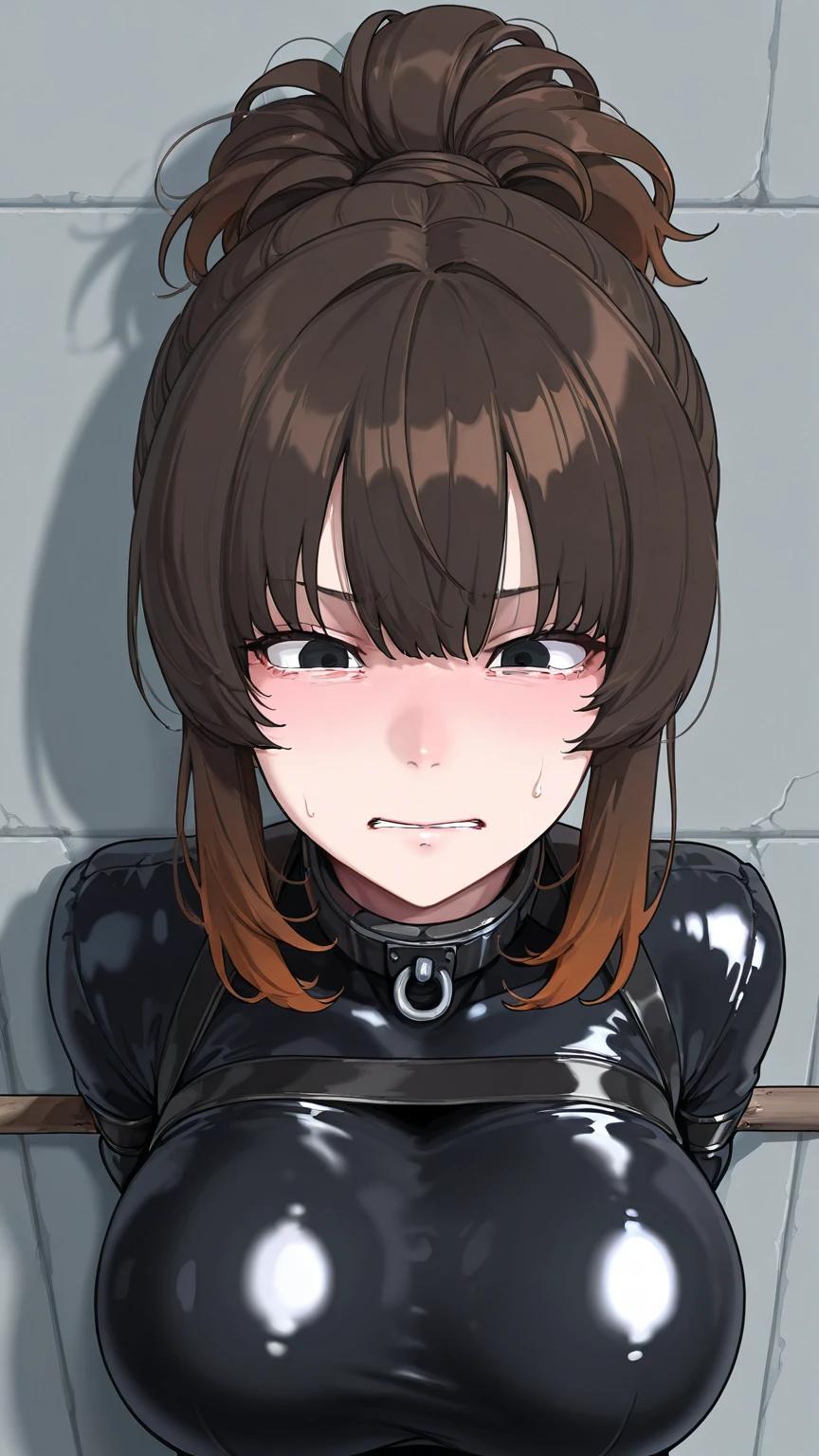 masterpiece, best quality), intricate details,
souryuu asuka , . . (perfect quality ).. (oily skin) . . vibrator . Thick collar. . Sexy . bDSM slave. . drooling. . . high heels. . . . cumming. Ballgag . Red latex suit