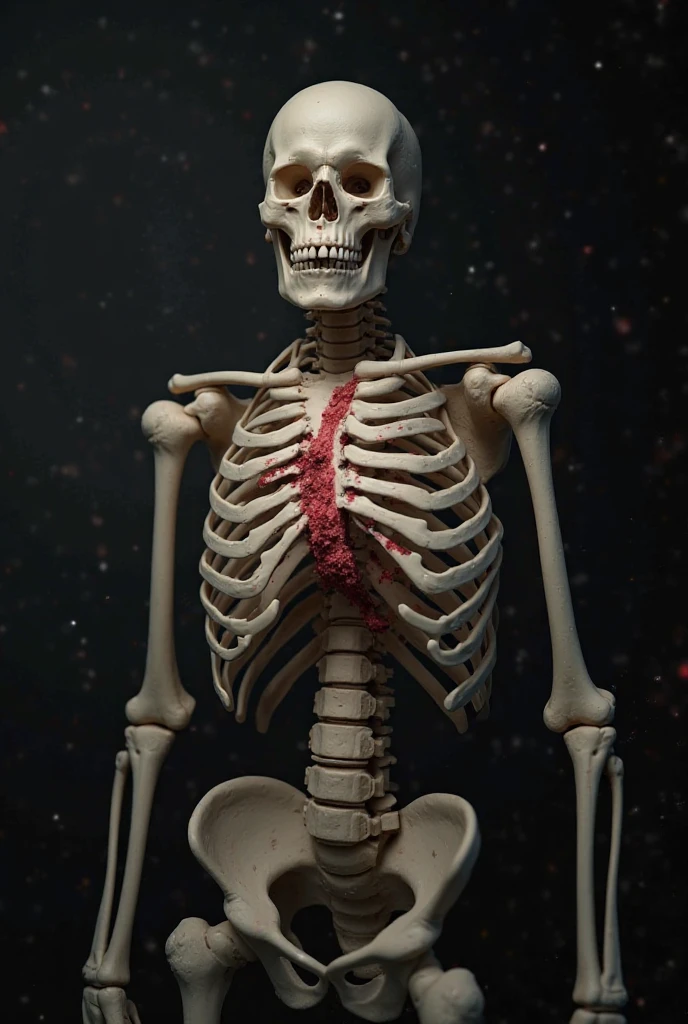 standing attention,simple background ,skeleton face,skeleton body,closed eyes,Muscle fibers,Short Hair,Black Hair,1girl,lung,heart,Genuine Leather,skin,breast,stomach,Blood vessel