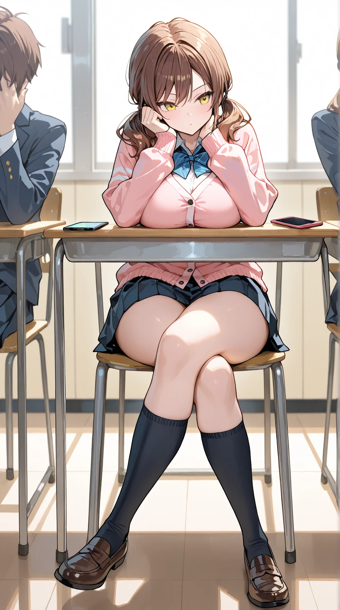 Maki Nishikino、lovelive 、One Girl, Surrounded by high school girls in perverted underwear、Women in underwear、Orgy、multiple sex、Multiple Sex、女性のcrowd、Five Fingers, mini skirt, Sit on a chair with your legs open、M-shaped legs、Highest quality, Thighs、smile, blazer, blouse,Black bra、 Black panties, Thighsと股間が蒸れてる 、crowd、Big 、Big Ass、太いThighs、The woman feels sexual arousal、People around me rubbed my breasts.、People around me touch my groin、Reaching orgasm