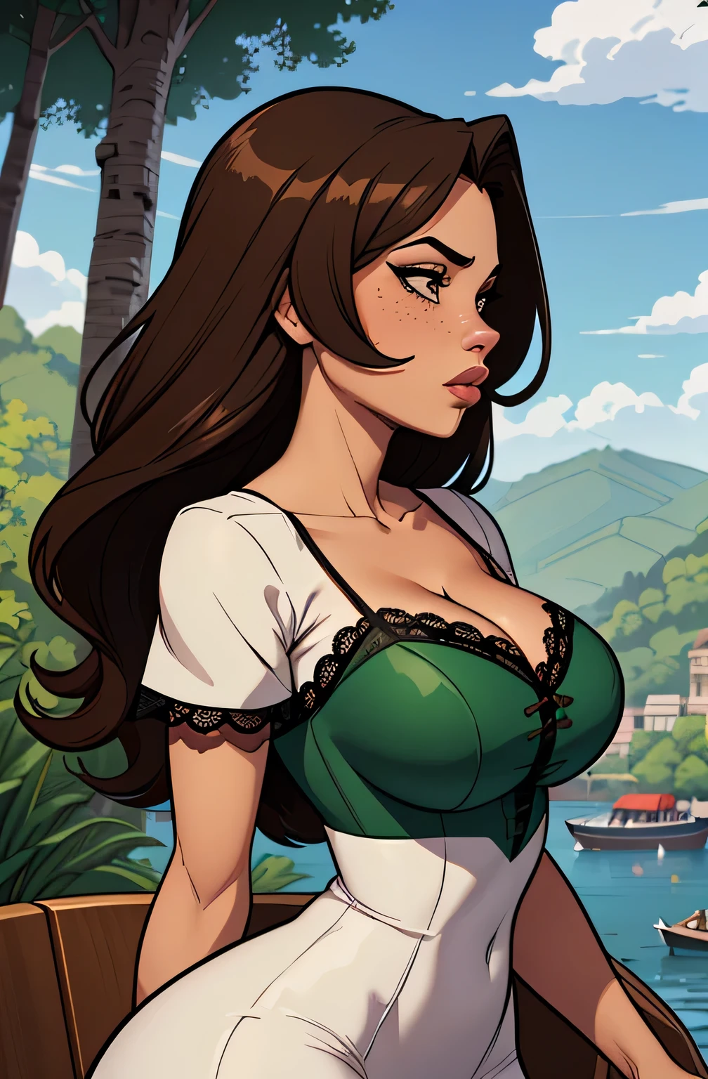 estilo de GTA desenho animado:1.2), Tinker Bell um close up de uma mulher em um vestido verde com uma espada, extremely detailed , Wlop Ross sorteios, sedutor elfo princesa cavaleiro, ashé, garota de armadura, girl of the zodiac knights, style Cartoon style digital illustration GTA style garota elfa, uma guerreira loira sexy, uma guerreira loira esmeralda, elfa, Ross Draws 1. 0, even model |Cartoon style digital illustration GTA styledetalhada fofa, design de personagem retrato, beautiful digital illustration, retrato de alta qualidade, arte em quadrinhos, retrato do design do personagem, without clothes and medium breasts cartoon style female character dressed Tinker Bell smile and six small medium portrait mode waist up with lots of gold around other precious stones portrait mode waist up southern queen Jennifer Connelly Scenery GTA dominatrix gold coins chest with jewels with her boyfriend military style black bearded man armed a close up of a woman in a green dress with a sword, extremely detailed , Wlop Ross sorteios, sedutor elfo princesa cavaleiro, ashé, garota de armadura, girl of the zodiac knights, style Cartoon style digital illustration GTA style garota elfa, uma guerreira loira sexy, uma guerreira loira esmeralda, elfa, Ross Draws 1. 0, even model |Cartoon style digital illustration GTA style