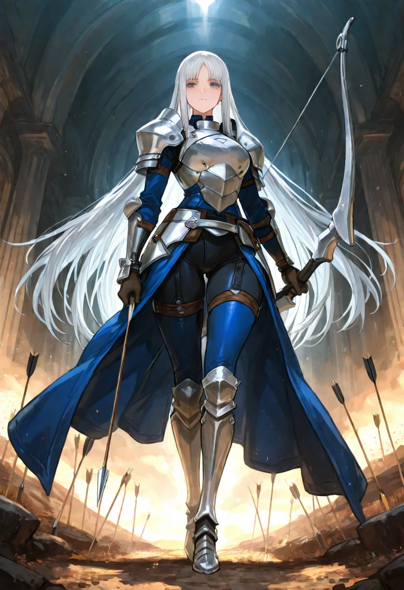 1 beautiful woman with crown holding sword, anime inspired by Li Chevalier, pixiv, fantasy art, artoria pendragon, fate grand order, fate/stay night, holding sword, anime style like fate/stay night, epic light novel cover, female protagonist, detailed anime key art