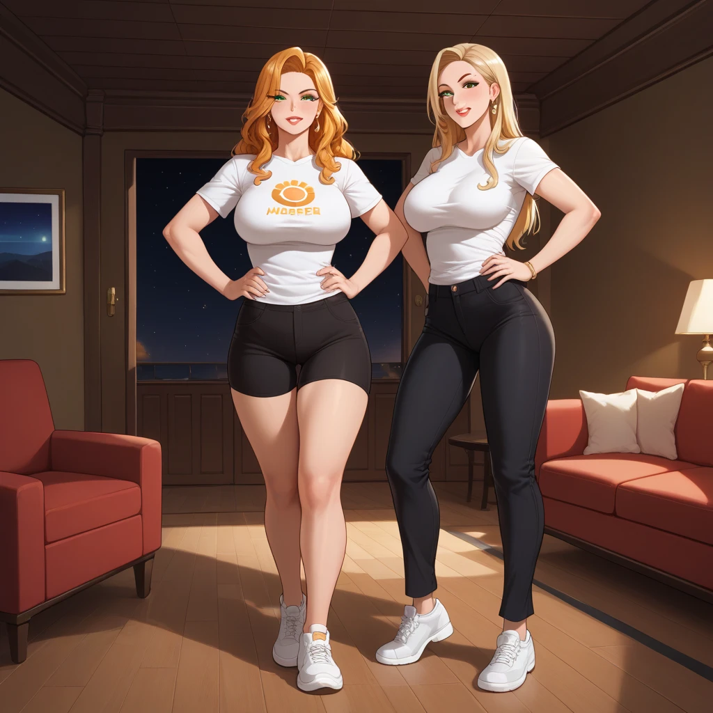 name zoe. 20 year old teenager, beautiful angelic face. Red eyes. White skin color. height 1,70, retail physicist, large and firm breasts, Short blonde hair. Clothes, T-shirt at the height of the abdomen. tight red pants. body detail, straight and firm posture looking towards the camera naked xxx