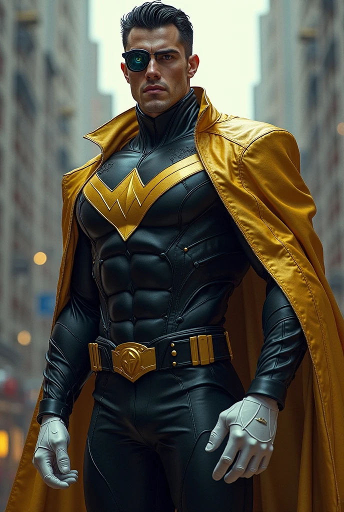 Homem,voando sobre Gotham