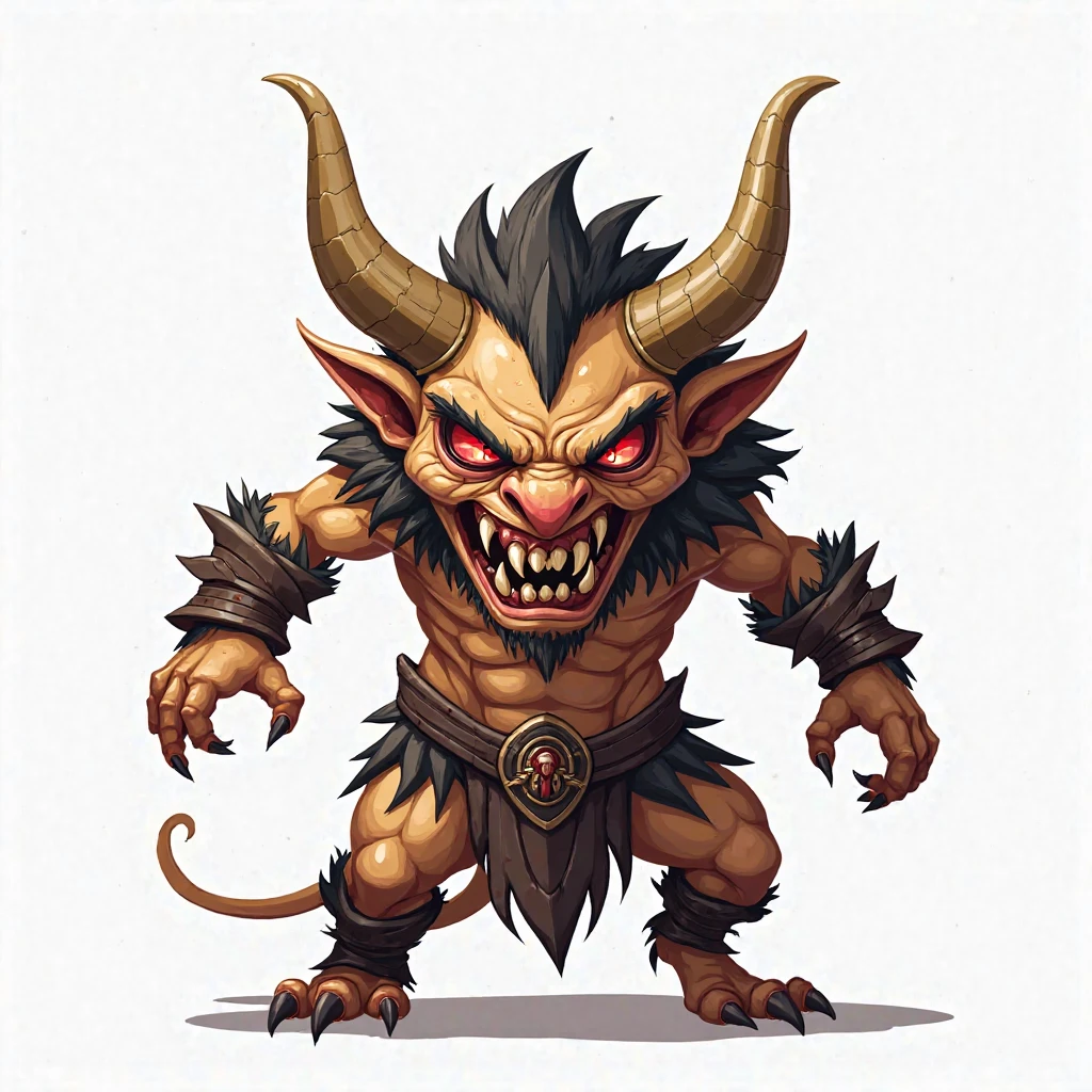 imp, horns, grinning, evil smile,bad posture, demon tail, black and white,dnd art, dungeons and dragons art , gravel road art style, high fantasy illustration, amazingly detailed d & d art, human proportions