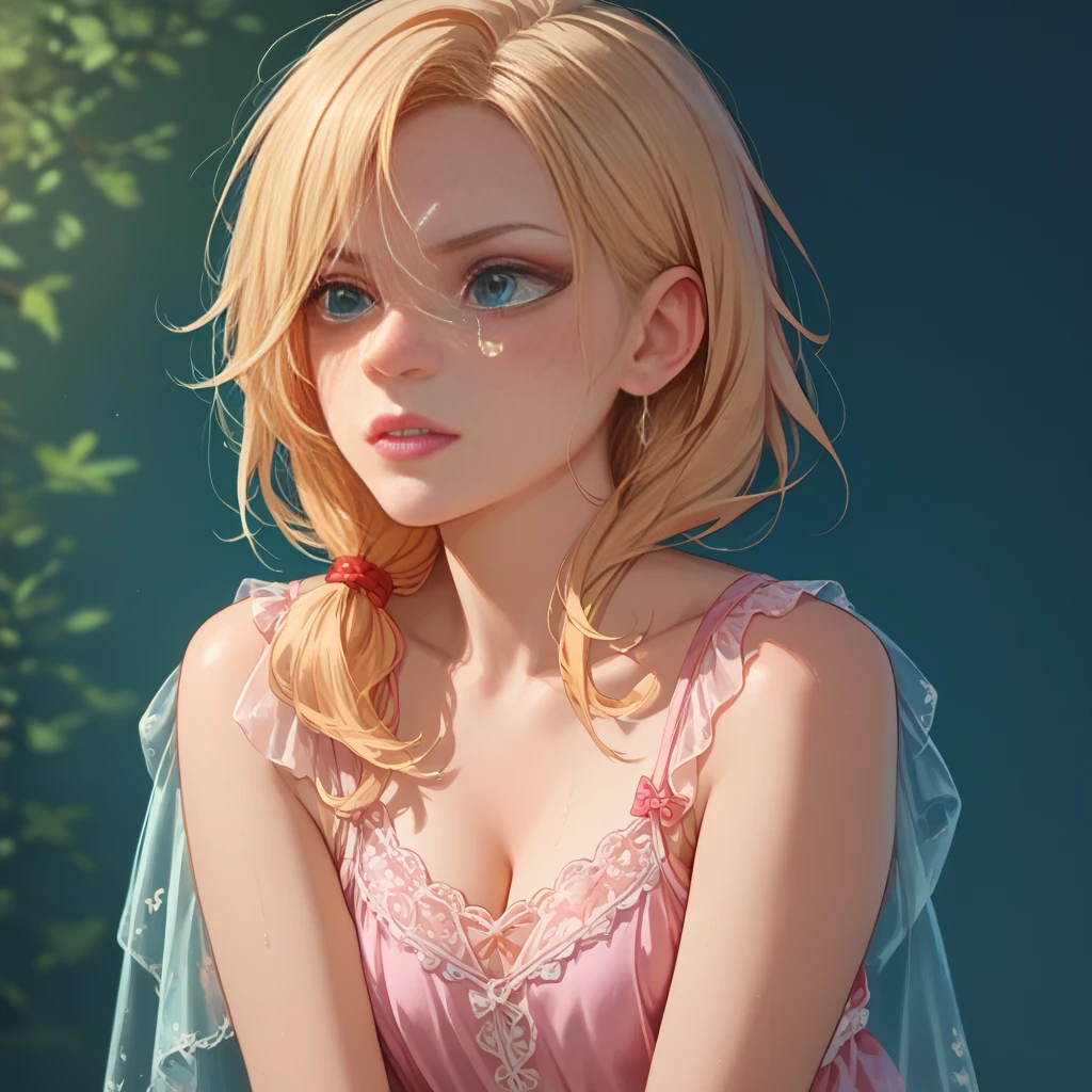 1girl, portrait, garden, flowers, butterflies, hummingbirds, bees, sitting on grass, flower crown, blonde hair, green eyes, pale skin, white dress, barefoot, (best quality,4k,8k,highres,masterpiece:1.2), ultra-detailed, (realistic,photorealistic,photo-realistic:1.37), surreal, hyper detailed, fantasy, vibrant colors, dramatic lighting, volumetric lighting, beautiful detailed eyes, beautiful detailed lips, extremely detailed eyes and face, long eyelashes, mystical, ethereal