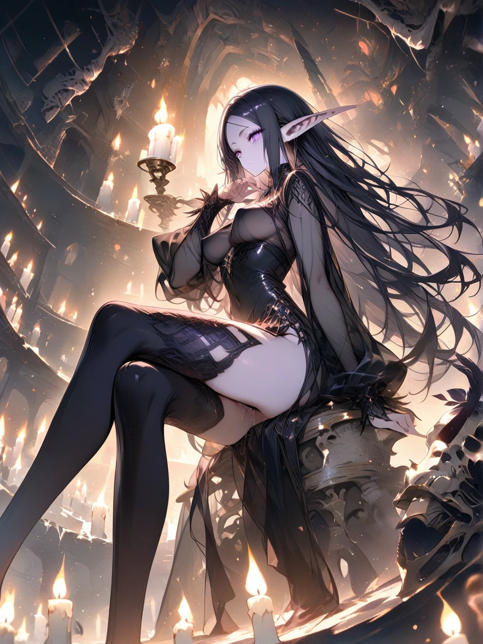 ((intricate details)),dark fantasy (/style/), gloomy atmoshere, (beautiful succubus girl, long hair), (sexy black lace outfit), (horny expression) , muted colors, sharp focus, cinematic, (walking pose, dynamic pose), trending on artstation, (majestic oil painting by ed blinkey, atey ghailan, by jeremy mann, greg manchess),nsfw,style of ohwx, (beautiful symmetrical puffy eyes)