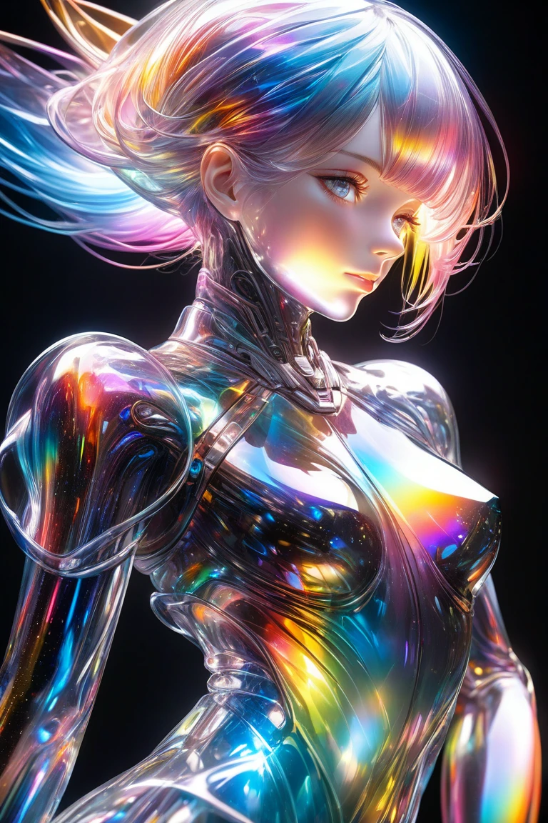 age Girls　(Digital art like a movie: 1.3), high quality, Tabletop, 最high quality, Super Detail, figure, [4K Digital Art]、(Moody lighting:1.2), Depth of written boundary, Bokeh, 4K,、Silver Hair、Attractions、((Liquid metal body))、Sequined Dress、(((The whole body is wet with sticky liquid metal)))、Subduction into liquid metal、sprawl、Shiny silver bed、trembling,Sweat,Sweatの滴,Heart symbol,(Neon glowing skin、Pink and blue light source、Skin glowing with black light),huge , ((Heavy breathing:1.3)), , Little devil smile, Angle from below、、throw、((夜のPool Example、Pool Example、Illuminated by neon and black lights)))、Dancing、
