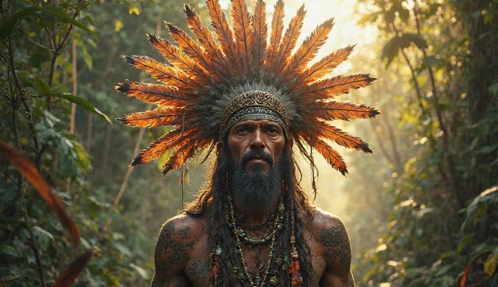 Very handsome shaman,handsome young man