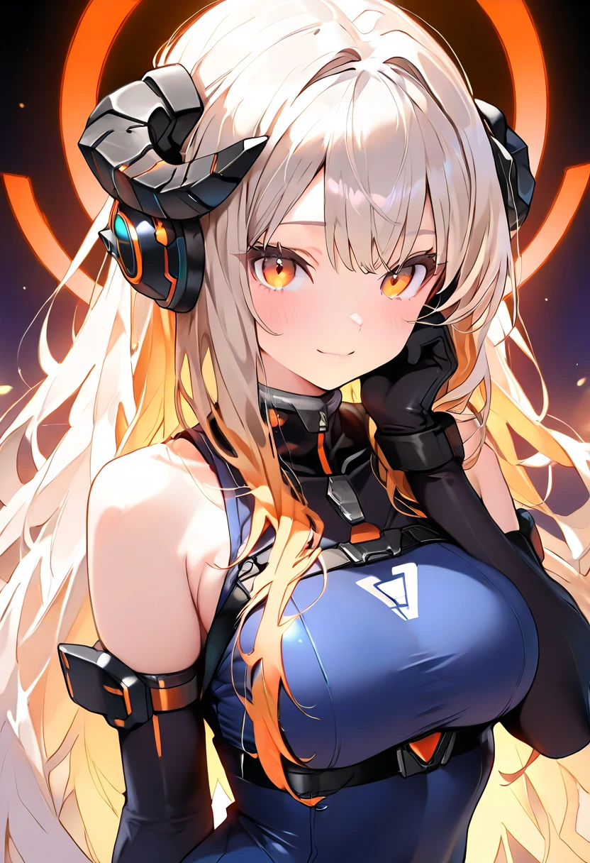 Holy white hair,Shining yellow pupils,War suit,a beauty girl