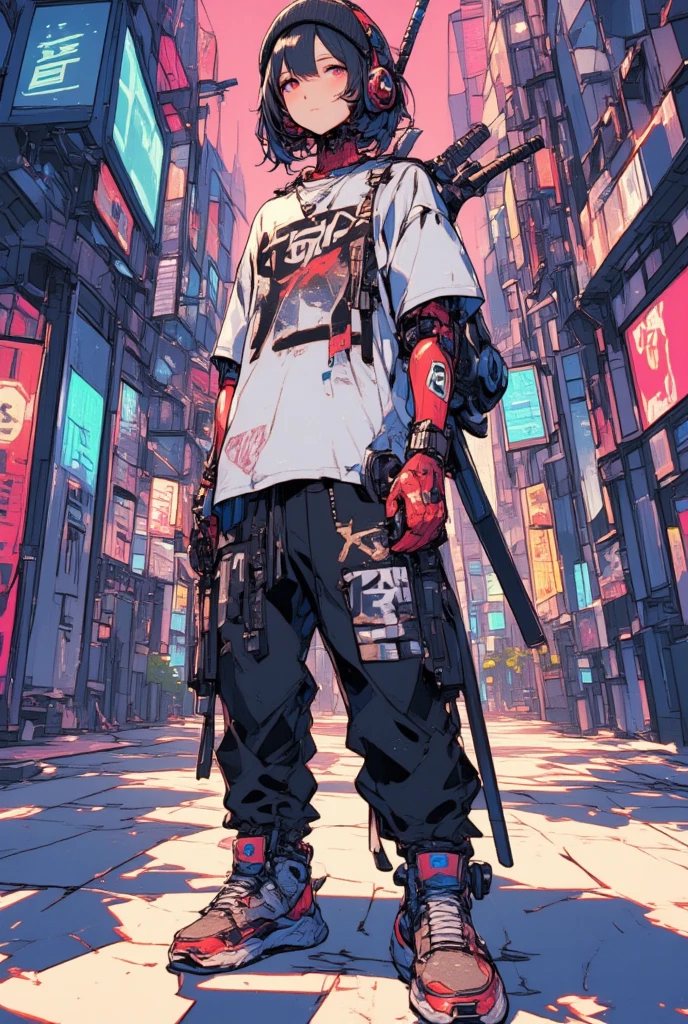 Gwenpool, colosseum,cybe,tattoo,without clothes,savage,small bust,Machine hands,shoulder length messy hair no clothing,detailed beautiful face,detailed beautiful eyes,shieid,happy, smail, super detailed skin,Beautiful slender style anime girl, hyperdetailed painting, luminism, art by Carne Griffiths and Wadim Kashin concept art, 4k resolution, fractal isometrics details bioluminescence , 3d render, octane render, intricately detailed , cinematic, trending on artstation Isometric Centered hyperrealistic cover photo awesome full color, hand drawn , gritty, realistic mucha , intricate, hit definition , cinematic,Rough sketch, bold lines, on paper