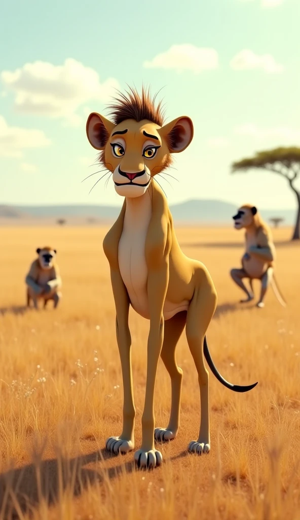 feral lioness, Nala, high resolution, realistic, Soft, 4K, upscales, high detail, Delicate fur, ((The tail in the right place)), green eyes, bedroom eyes, white sclera, lifted tail, hyper canine pussy, savanna, large eyes, presenting pussy, looking back at viewer, 1 lion tail, black canine pussy, dripping canine pussy, detailed eyes, beautiful eyes, lying down, 4 legs, 4 paws, sultry look, wide eyes, thick thighs, big ass, panting, puffy canine pussy, swollen canine pussy, tight canine pussy, long tongue, ass up, ass out