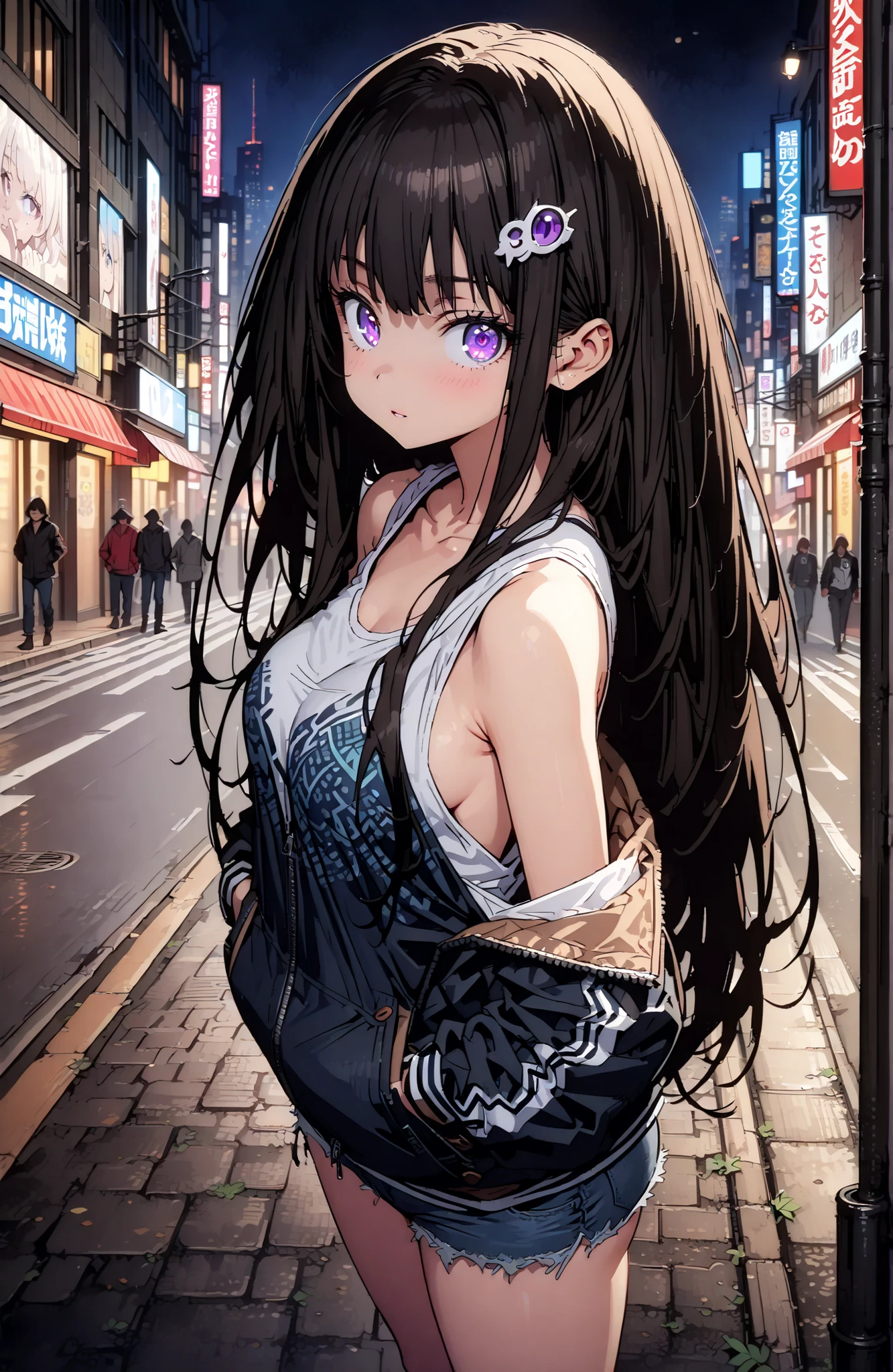 best quality,,smile,blazer,swimsuit,School,Collective of girls,Track jacket,Physical education class,JK,Sexy and cute,future,Wearing a fastener bra,zipper bra,She has her bangs down,Purple Eyes,evolution系ファッション,Cuteness at its finest,Sparkling,Track pants,Long trousers,beautiful,middle School girlultiple girls are depicted,harem,idol group,infinite possibilities,leather jacket,fur jacket,futureの服装,evolution,starry sky background,photo shoot,long hair,wearing a cardigan,beautiful girlの国,girl's paradise,highest quality,big breasts,leather jacket,happy girl,horny girl,Blue eyes,perfect face,standing position,She has her bangs down,fur jacket,Beautiful eyes,smooth hair,perfect eyes,beautiful girl,Angel Girl,multicolored hair colors,naughty girl,beautiful,High-dimensional beautiful girl,Multidimensional beautiful girl,gathering,Group、,