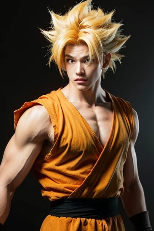 ((super realistic)), a close up of a cartoon of a man with a very big chest, super saiyan, gogeta, character dragonball, super saiyan goku, dragon ball z style, going super saiyan, goku from dragon ball z, super sayan, goku from dragon ball, broly, goku from dragonball z, son goku, super saiyan blue