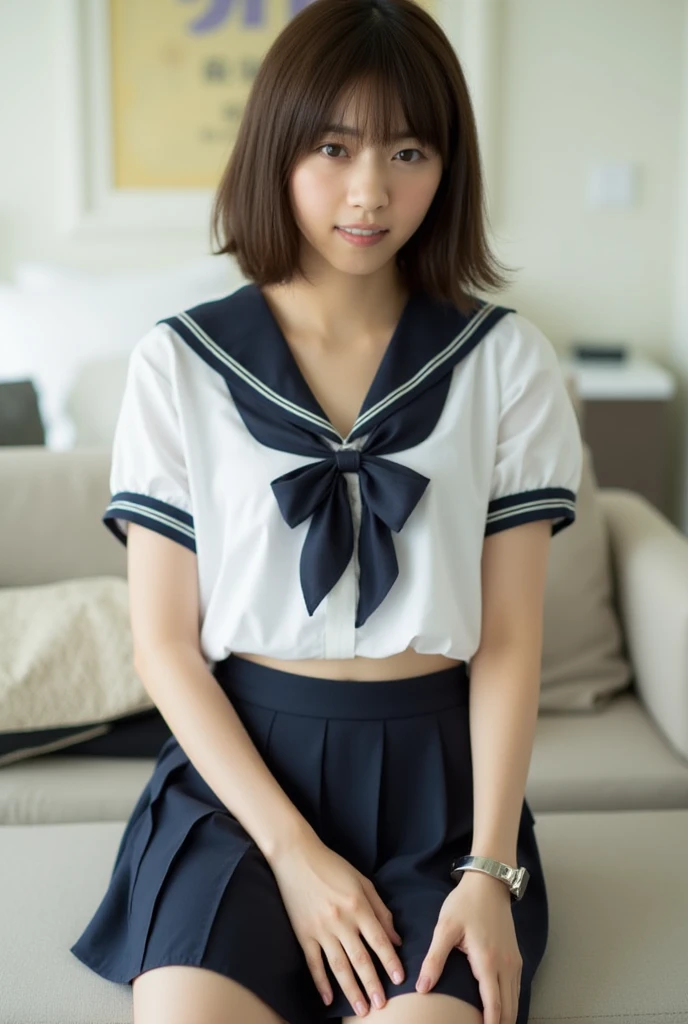 High school girls、、(((Short sleeves、Summer sailor uniform)))A pure and beautiful girl、((脚を開いて''pantiesを見せる''))、Sit on a chair with open legs、In the classroom、((Black pleated skirt))、Short sleevesセーラー服、綺麗なpubic、Big Breasts、Big Tits、Big 、((pubic、panties))、Show me your pants、Open your feet wide、(Straight Short Hair)、Show your pants、Henyo Henyo Face、(((脚を開いてpantiesを見せてください)))、Firm breasts、Protruding breasts、(ショーサイズpanties)、pantiesの食い込み、(((Pussy line、Cameltoe)))、Brown Short Hair