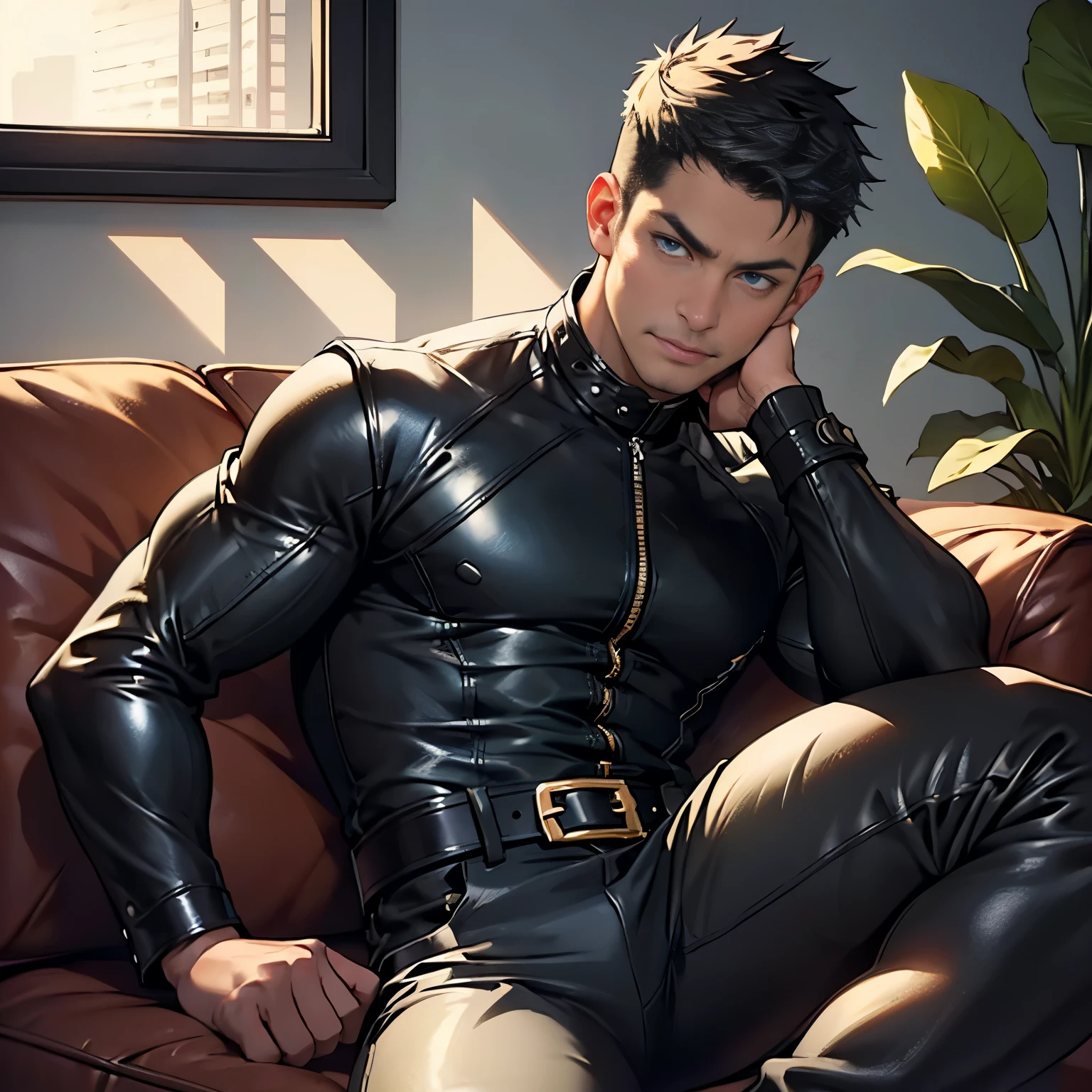 Gay men，Libido boy，black reotard，Very handsome，MuCoi，lusting，MuCoi，masturbated，，The reproductive organs are huge