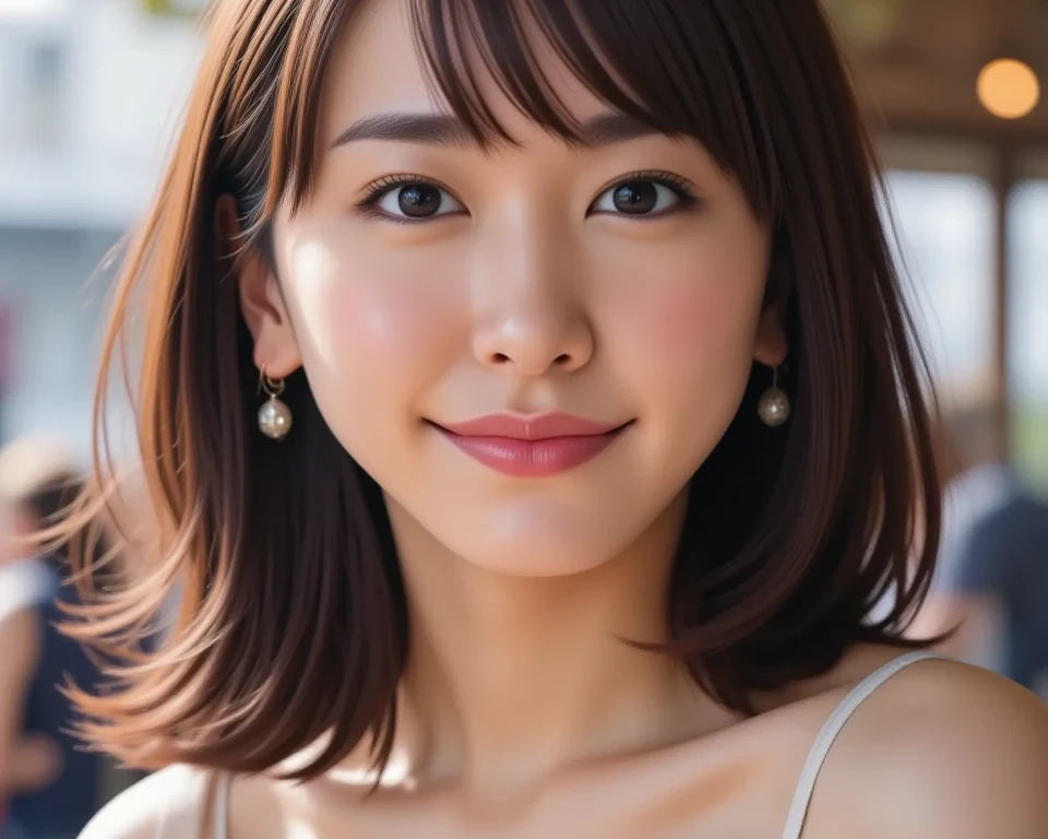 (Photo Real:1.4), (hyper realisitic:1.4), (Smooth lighting:1.05), 1 girl, (sad:1.4), mouth slightly open, neat and clean beauty, 22 years old, Soft lighting, Back lighting, (cheerfulness:1.2), (Finest Real Textured Skins), Narrow-eyed, Super fine face, glowy skin, retinas, Anatomically correct, acurate, Super Detail, Textured skin, High quality, high details, Best Quality, High resolution, short hair, bangs
