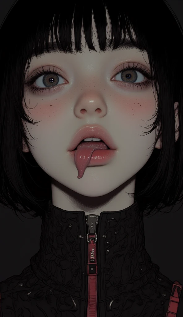 1girl,NSFW,smile,blush,face focus,laughing,(cum in face:1.5),(cum dripping down the face),(open mouth with tongue out:1.5),closed eyes,tongue,(huge load of cum in face),
<lora:ShadowHeartV2:1> shadowheart,black hair
<lora:Tongues_V62:0.5> tongue out,wet tongue out,drooling,wide open mouth,