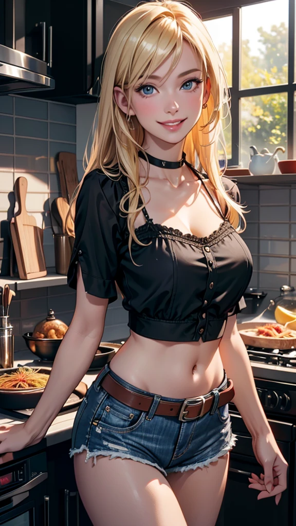 (masterpiece:1.2), (Military uniform magazine cover:1.4),best quality,PIXIV,Sweet girl , sexy posture,1girl, (perky chest:1.2), rolling upskirt by wind:1.6, (with sparkling eyes and a contagious smile),open mouth, (pointed chest:1.2),fishnets, black hair, boots, long hair, black nails, skirt, shirt, black footwear, bag, black skirt, jewelry, jacket,  thigh strap, bangs, necktie, earrings, nail polish, multicolored hair, looking at viewer, full body, bottle, own hands together, belt, jacket on shoulders, food, cats on head, ring, choker, english text, collared shirt, blue eyes, hat, lace-up boots ,masterpiece、highest quality、Very detailed、An illustration、Beautiful fine details、One Girl、cute、Detailed landscape、Training Room Background:1.4、Platinum Blonde Hair、Braided Ponytail、Red camisole、((c cup breasts, Tank top showing underboob:1.4))
