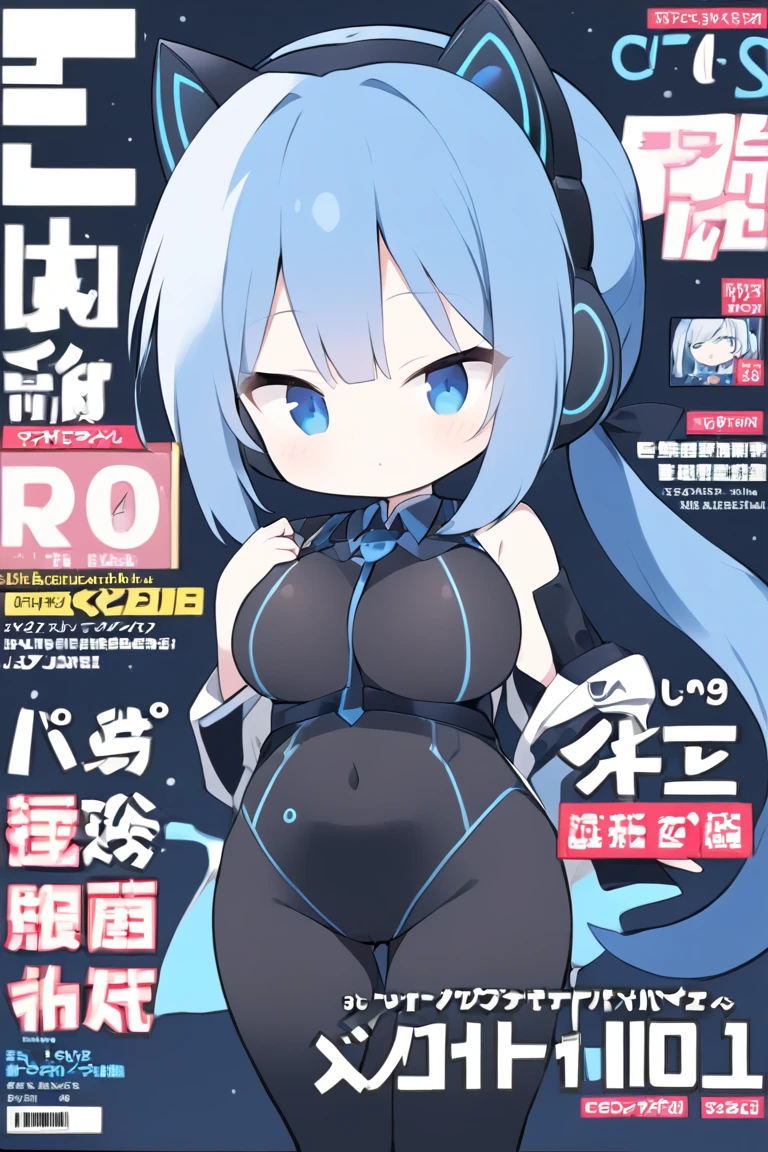 masterpiece, best quality, solo, random pose, sexy pose, seductive pose, ((white background)), large breasts, hand on own chest, black micro bikini, dutch angle, kneeling, thong, magazine cover,
