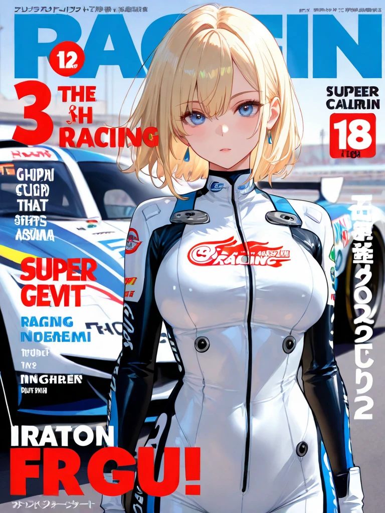 (work of art, best qualityer, hires, high resolution:1.2), (comely, Aesthetics, perfect, dainty, intricate:1.2), (Depth of field:1.2), (1 girl, standing alone), (mature woman), (darkskin, skin black, ebony:1.4), (a sexy racing driver leaning against the wall), (fleshy lips, Glossy lips), (shorth hair), (smiling), (racing driver uniform), (cowboy shot),