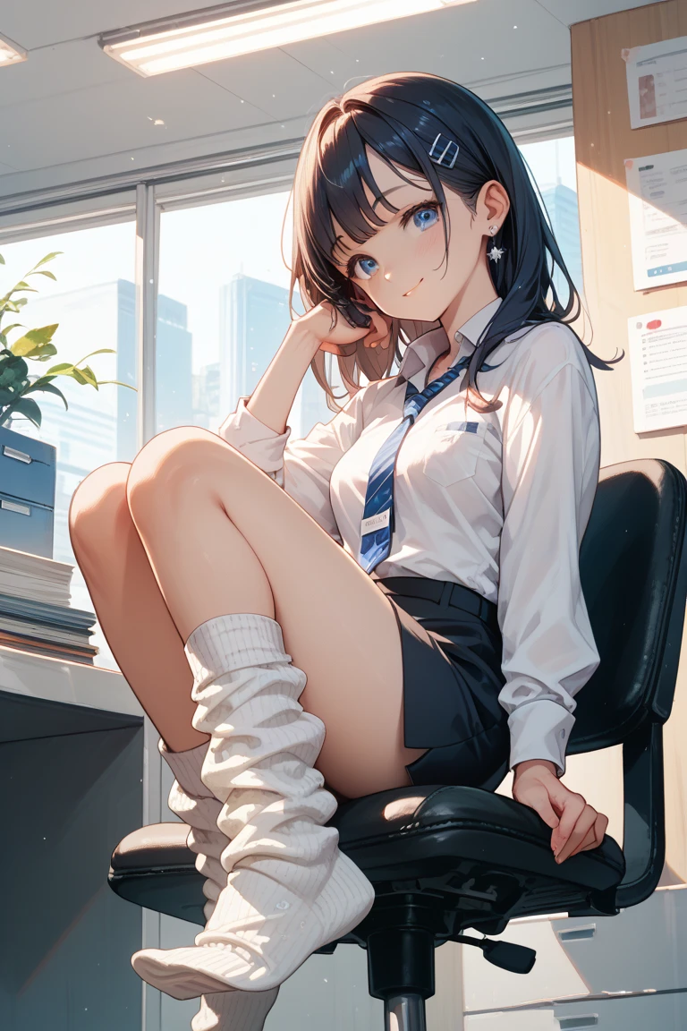 sitting in the classroom, nnaked girl