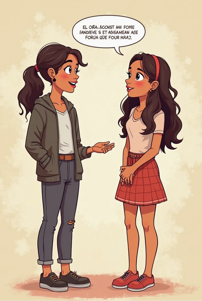 Jesus Christ holding hands with a white girl with curly hair and bangs and brown eyes