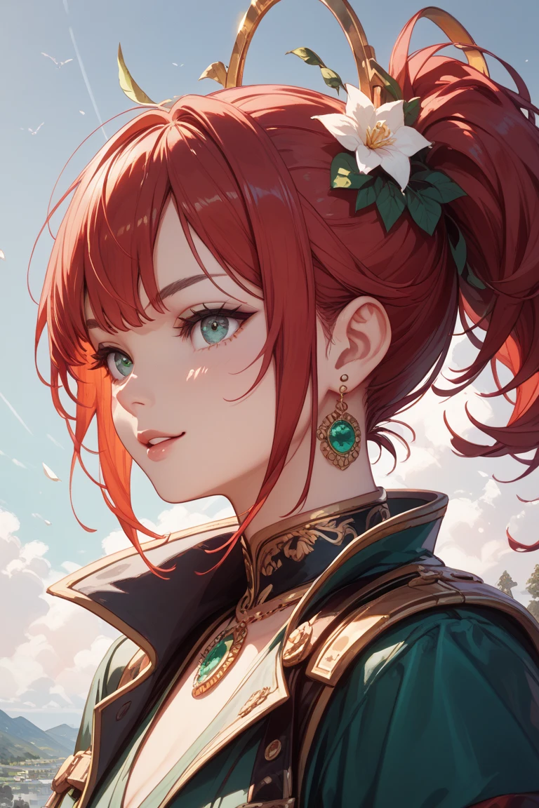 Half of the green Gachapin and the red Mook