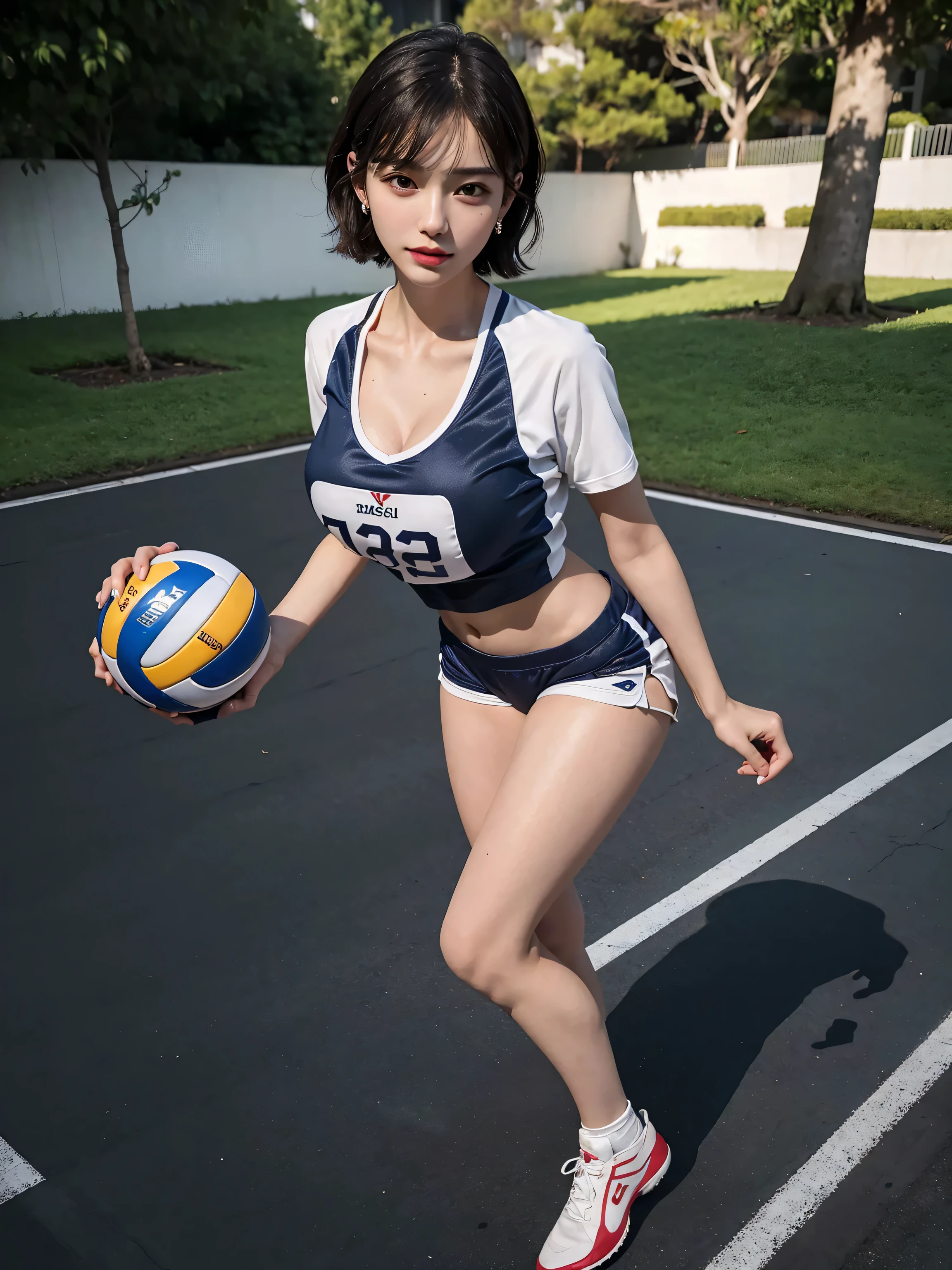 1 girl、Gym suit、athletics stadium、shot from behind、bloomers、spread legs、Wedgie、turn around、（Spread your legs apart）、( small breasts)、（small breasts）、 (best quality: 1.1)、(highly detailed skin), (ultra high resolution:1.0) ,(realistic photo:1.0), (Super detailed:1.0), (8K, Raw photo:1.1)