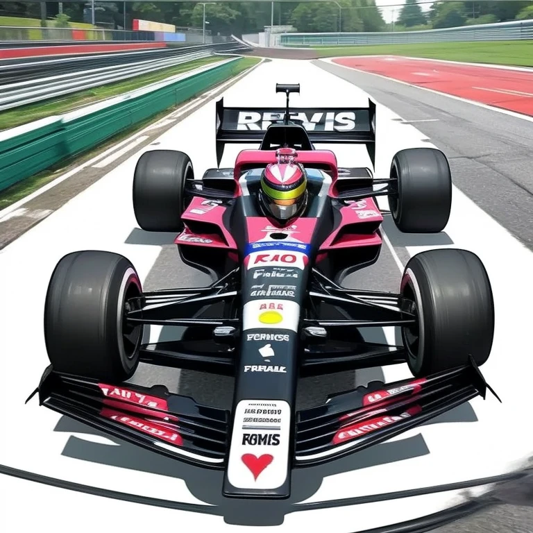 The Formula 1 race is underway，Come design the coolest race car！Along with a beautiful girl car girl racing,cars and women