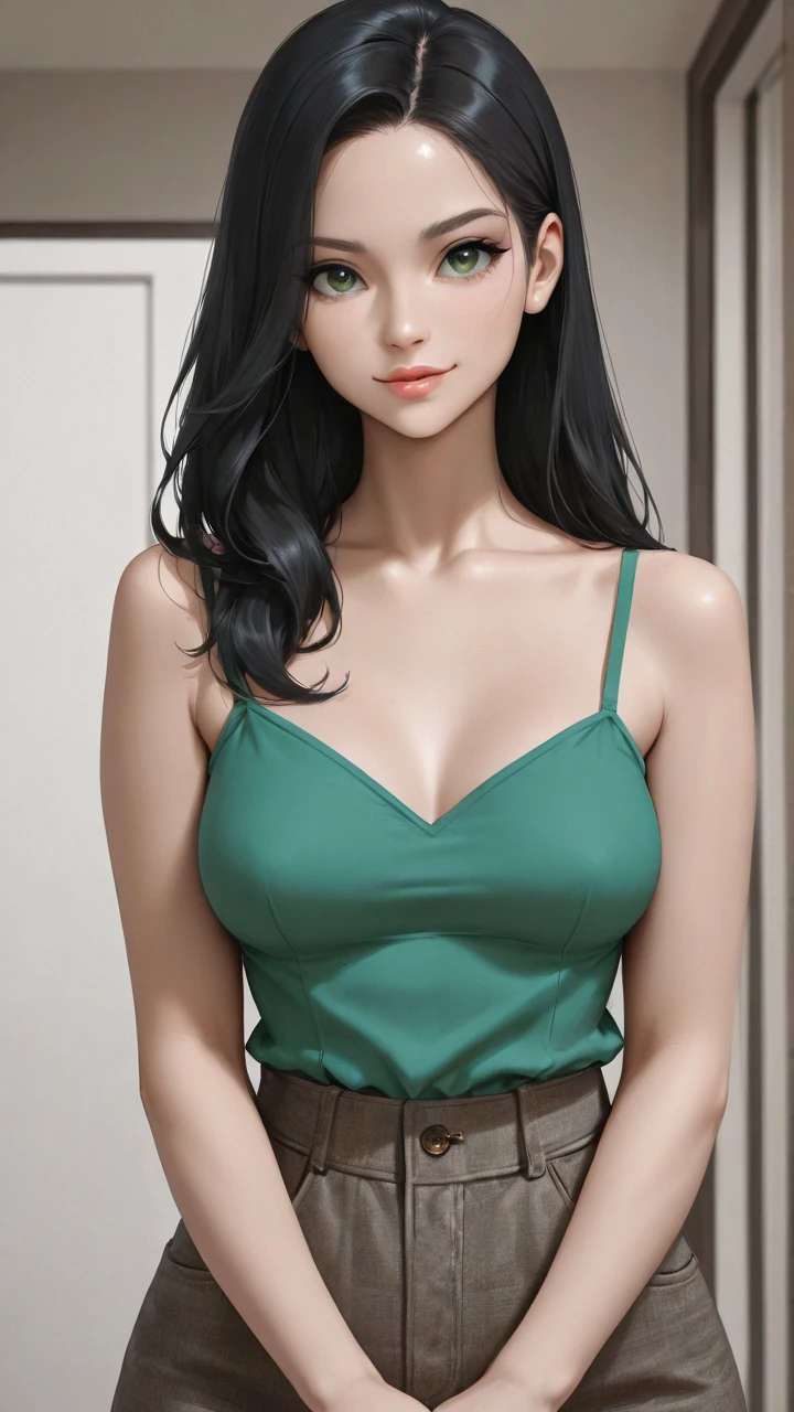 (masterpiece, best quality), pixel art, nice figure, big breasts, wavy hair, bracelet, necklace, strapless tube top, miniskirt, pantyhose, shopping mall