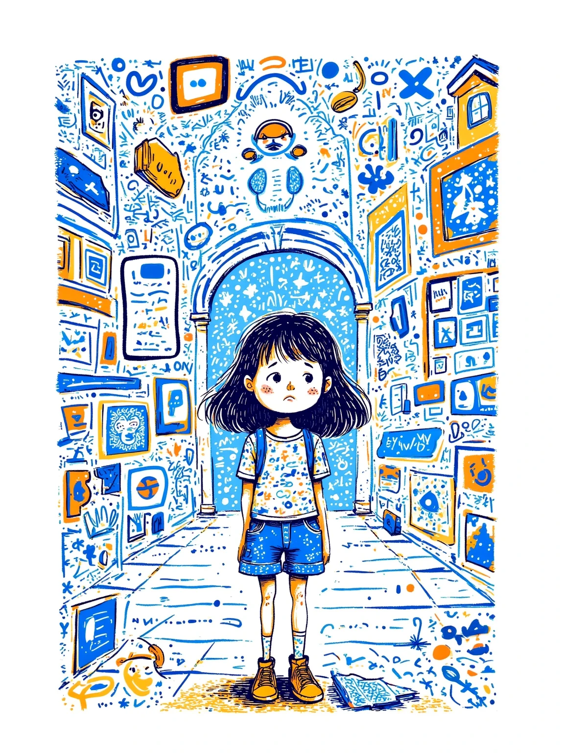 padded overalls poster