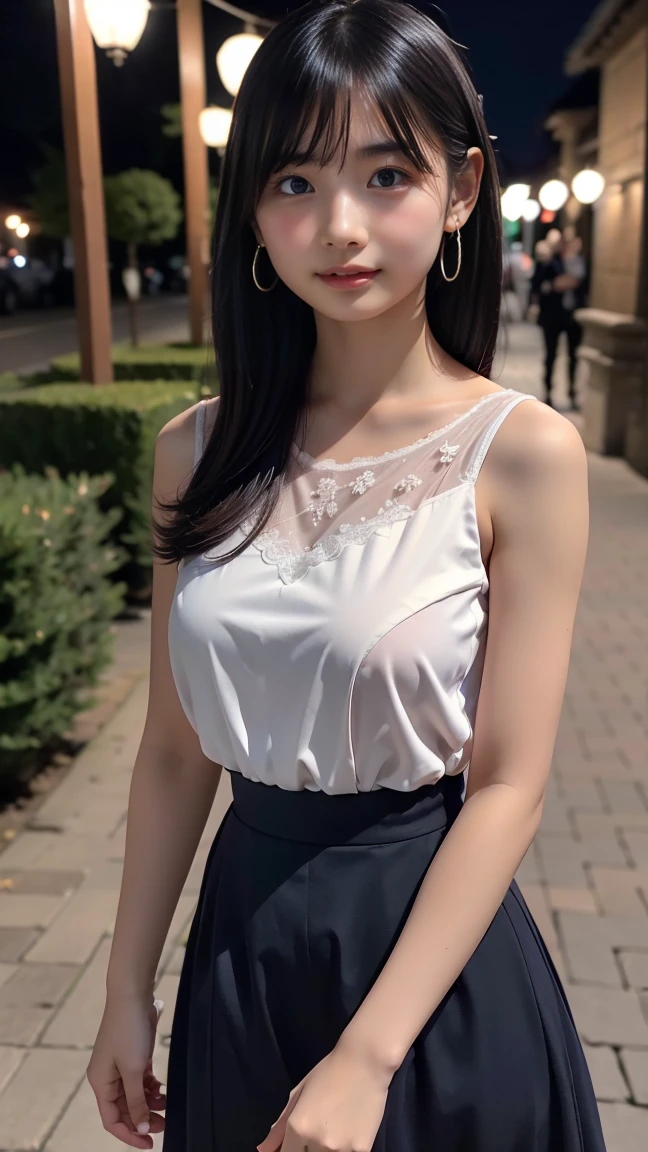 (top-quality，​masterpiece，hight resolution、foco nítido、goddess of Japan)、(Good anatomy:1.3)、独奏，Slender face、slender physique、from the front side、gazing at viewer、Looking at the camera、Silver dress，hair adornments，gargantilha，jewely，beautiful countenance，A smile:0.6，make realistic、 Candid camera, Background bokeh, At the hotel、(Spread legs:1.4)、(up skirt:1.3)、(Woman Pulling Up Skirt)、A smile:0.7、(Beautiful female genitalia、Emphasis on female genitalia、Woman pulling up her skirt to show off her genitals)、