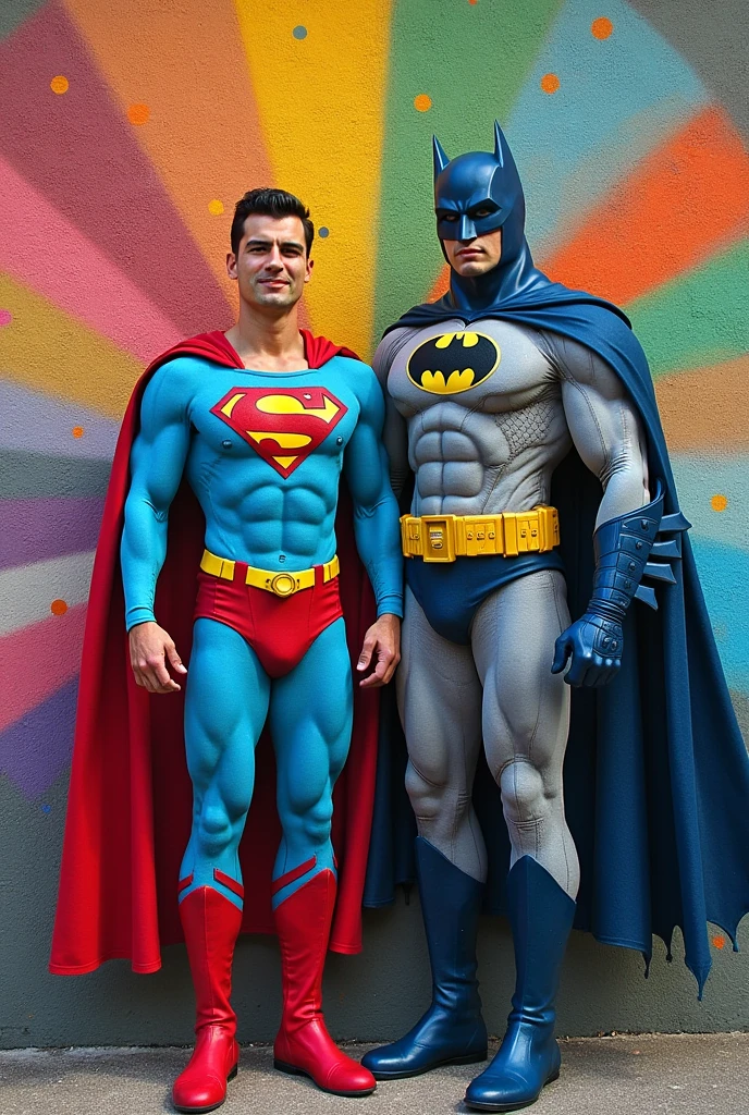 score_9, score_8_up, score_7_up, score_6_up, score_5_up, score_4_up , ,photo realistic,
Alfred (butler, intelligent, gentlemanly, slim, in his 60s) and Batman (hairy, muscular, tall, body covered in scars) wearing only a mask embrace each other in the shower in white briefs
