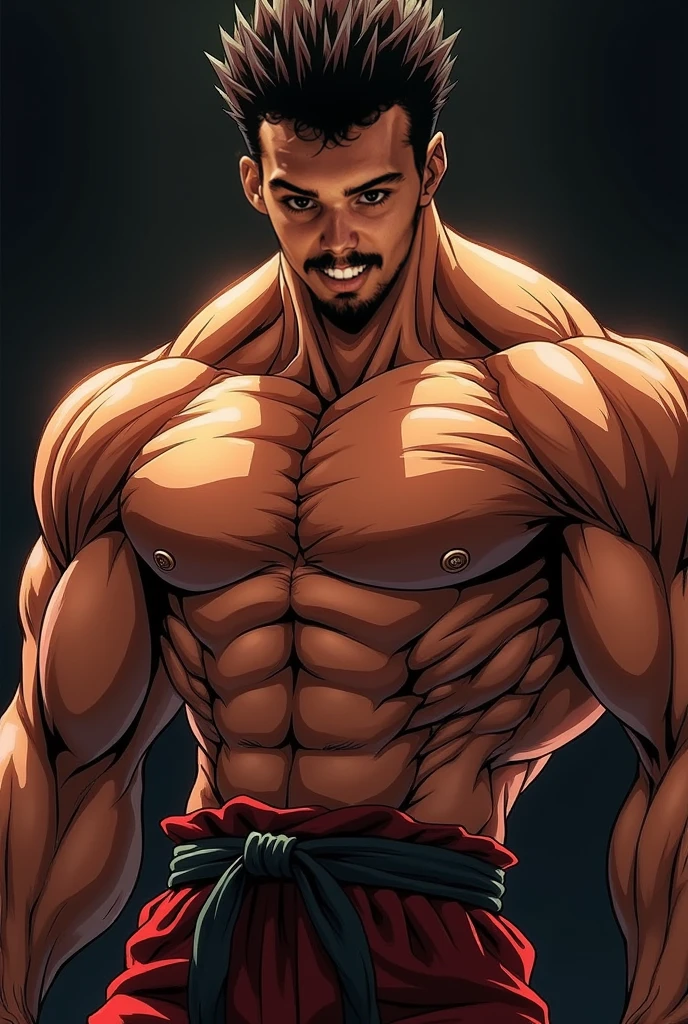 head of'artwork, best quality, arab man, anime big tits, bare, Coupe Buzz, voir le spectateur, mature male, Male Toned, bare, underwear, culotte, speed, Renflement, Inseam, Detailed bulge, Mince, thick thighs, wet, wet clothing, wet bulge, Genital contours, contour, detailed context, sauna, poolside, couleur vive, head of'artwork, composition dynamique, best quality, hairy chest .