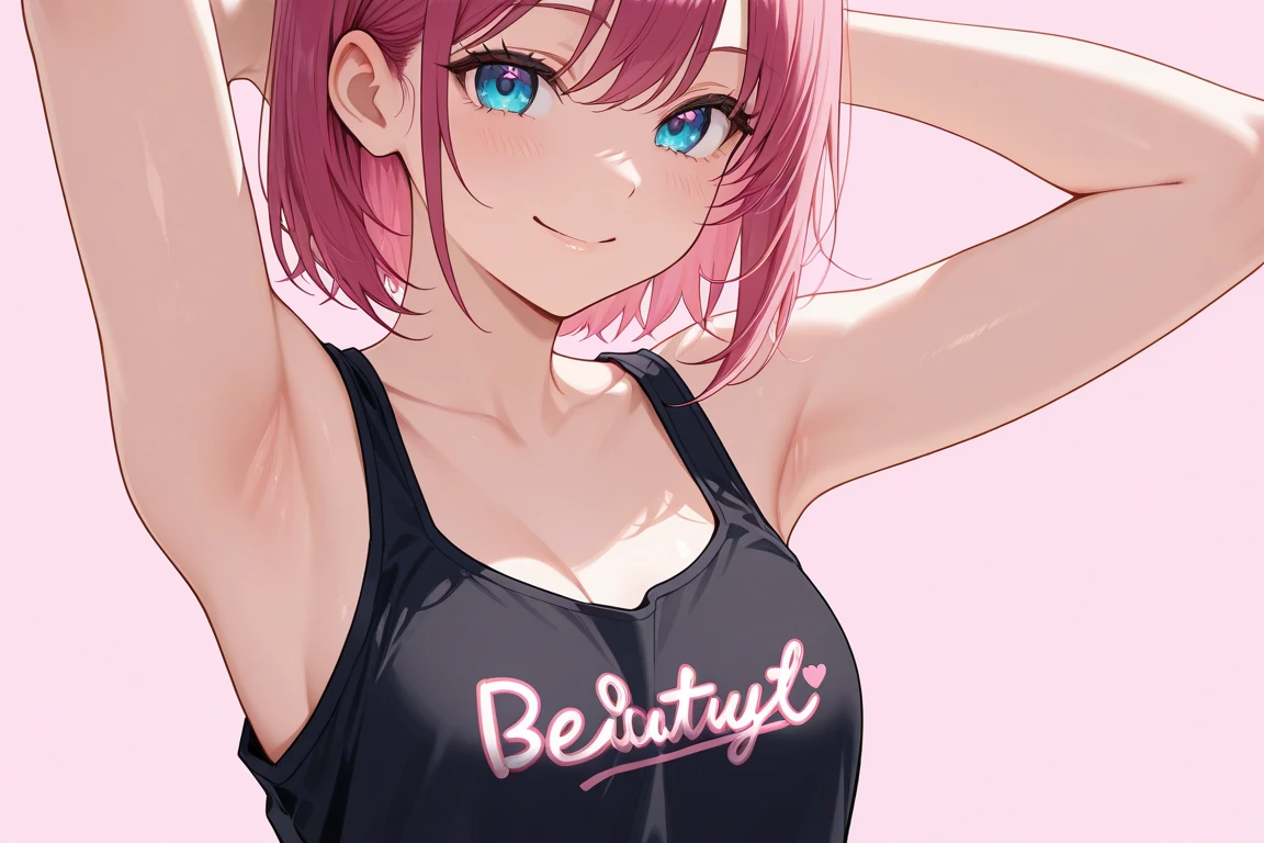 Big breasts, red hair, blue eyes, droopy eyes, , super big breasts, (medium hair: 1), elementary school studentt, 10 years old, shy , smiling a little, soft hair,rSet