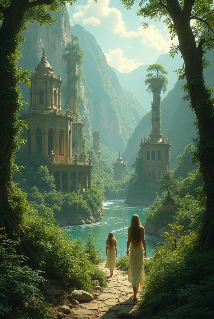 a group of very beautiful european blondes  and barefoot, slim, narrow waist, humongous boobs, exploring an alien planet --auto --s2