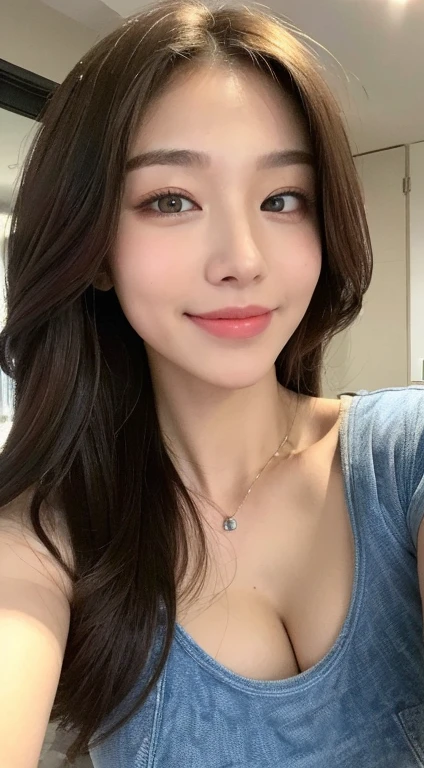1woman,a close up, kindly smiling, crystal clear White skin,