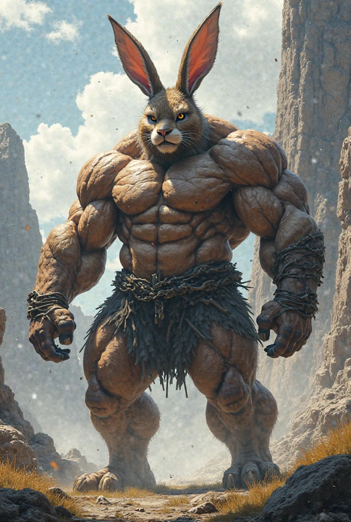 view，Multi-scenario，cub，whole body，Strong calves，charm，Farm environment, Toddler boy bunny, Rabbit shape, muscular，hot，Sweating， Looking at the audience, author：Ken Kate, (Be focused, masterpiece, 8K, Complex artwork, Extremely detailed, High Detail),